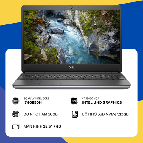 Dell Precision 7550 (i7-10850H/ 16GB RAM/ SSD 512GB/ 15.6" FHD)