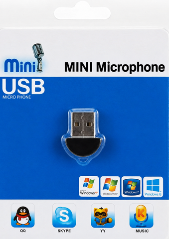 USB Mini Microphone Thu Âm Nhỏ Gọn
