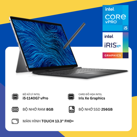 Dell Latitude 7320 Detachable (i5-1140G7/8GB RAM/SSD 256GB/13.3" FHD+ Cảm Ứng)