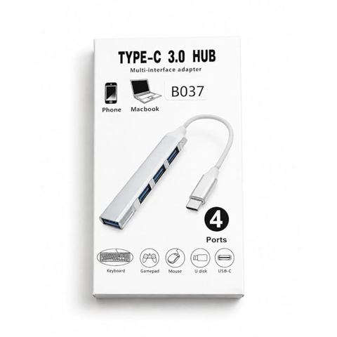Bộ chia USB từ cổng Type-C sang USB 3.0 (4 cổng)