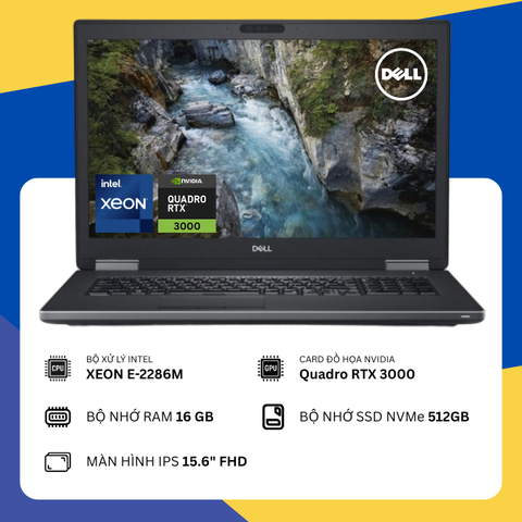 Dell Precision 7540 (Xeon E-2286M/16GB RAM/SSD 512GB/Quadro RTX 3000/15" FHD)