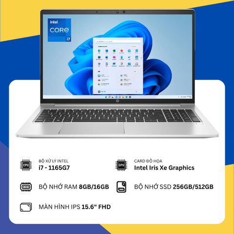 HP ProBook 650 G8 (i7-1165G7/8GB or 16GB RAM/SSD 256GB or 512GB /15.6" FHD)