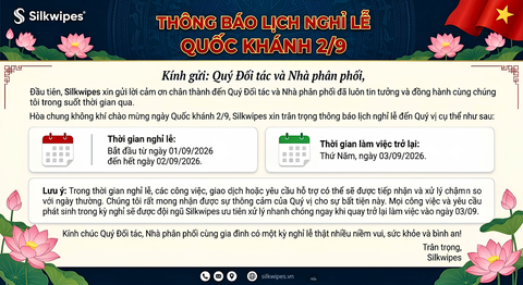 Lịch nghỉ lễ Quốc khánh 2/9 chính thức từ Silkwipes