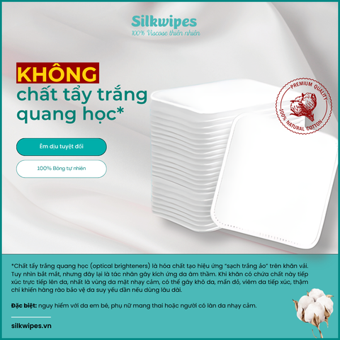 Bông tẩy trang Silkwipes cỡ lớn 100 miếng 100% tự nhiên - BTT1