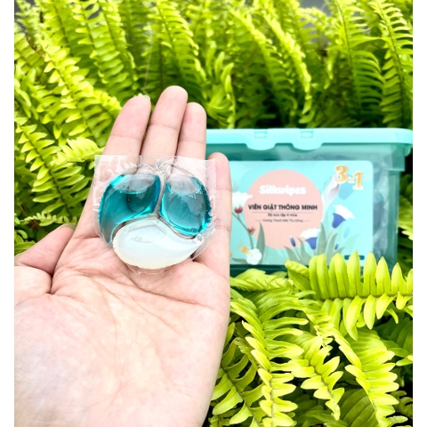 COMBO 02 Hộp viên giặt Silkwipes 30 Viên, Hương Thanh Mát - HX2