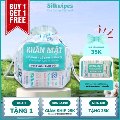 Deal Mua 1 Khăn mặt Skincare tặng 1 khăn mặt rút- CM1R1