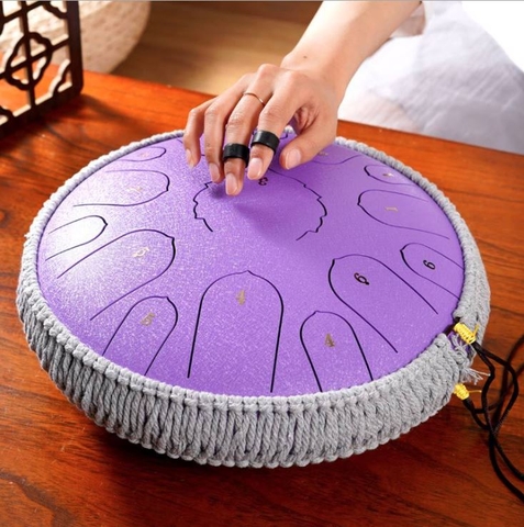 Trống Không Linh - Trống Tank Drum 15 Nốt Màu Tím