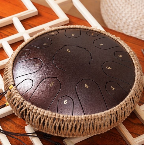 Trống Không Linh - Trống Tank Drum 15 Nốt Màu Nâu