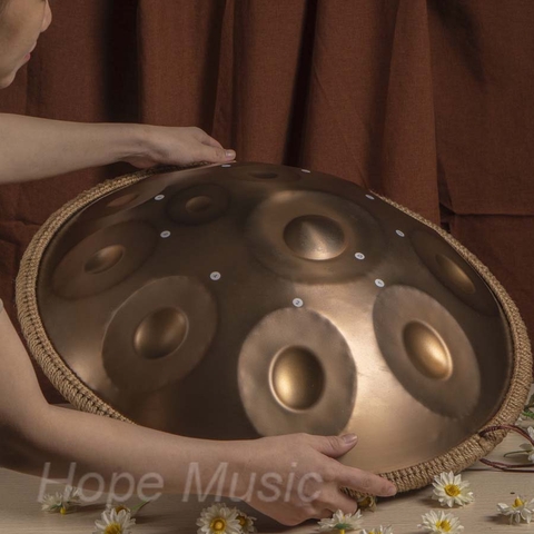 Trống Hang Drum (Hand Pand) 14 Nốt Anca Màu Đồng - Trống Hand Pand 14 Note Màu Đồng