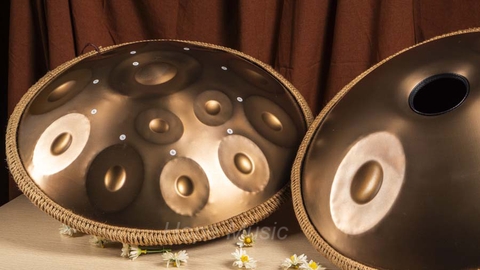 Trống Hang Drum (Hand Pand) 14 Nốt Anca Màu Đồng - Trống Hand Pand 14 Note Màu Đồng