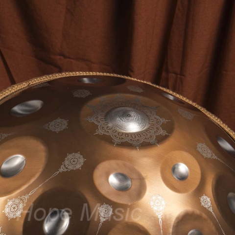 Hang Drum 12 Nốt Mandala Màu Đồng