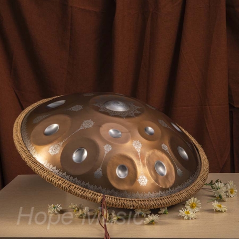 Hang Drum 12 Nốt Mandala Màu Đồng