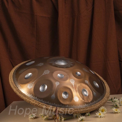 Hang Drum 12 Nốt Mandala Màu Đồng