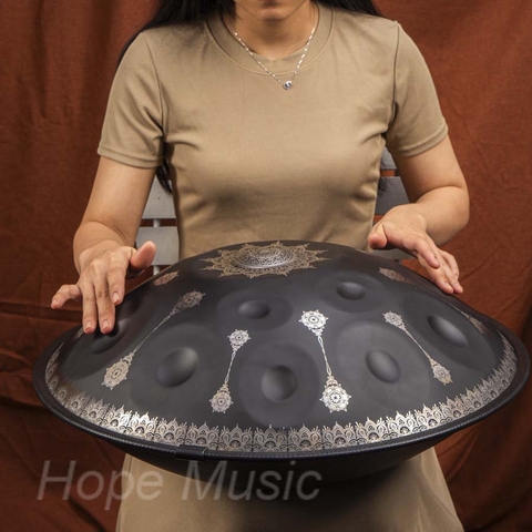 Trống Hang Drum (Hand Pand) 14 Nốt Màu Đen - Trống Hand Pand 14 Note Màu Đen