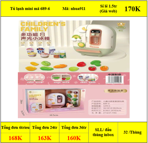 Tủ lạnh mini mã 689-6