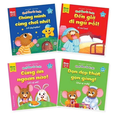 Ehon song ngữ Việt - Anh: Chuột Ben Tô bé nhỏ (0-6 tuổi) - Bộ 4 cuốn