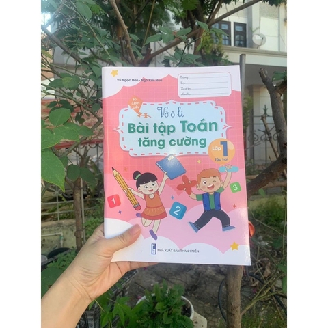 Vở ô ly bài tập toán và tiếng Việt tăng cường các lớp 1,2,3,4 (Giá bìa 60k/cuốn)