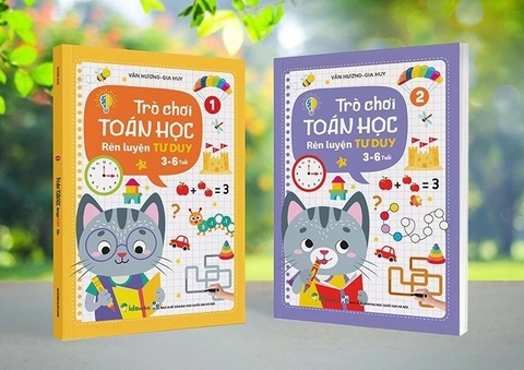 Sách trò chơi toán học - rèn luyện tư duy 2 cuốn