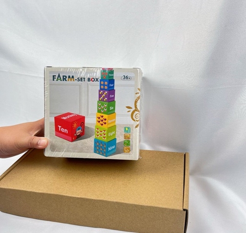 Hộp gỗ xếp chồng có số đếm mã TH