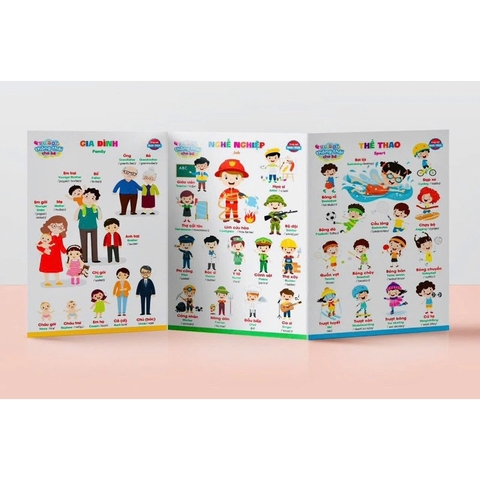 Bộ tranh gấp thông thái cho bé (Song ngữ Anh - Việt)