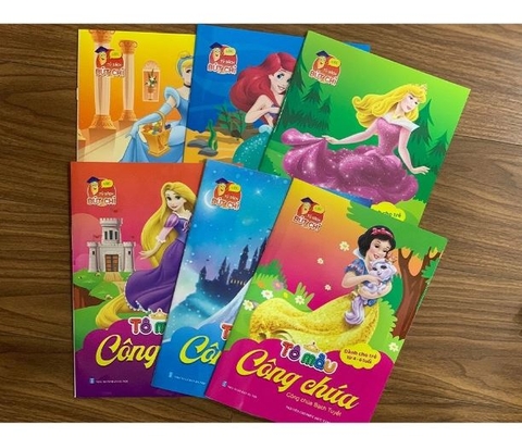 Bộ tô màu bé trai 10 cuốn (Siêu nhân, nhân vật hoạt hình, doremon)