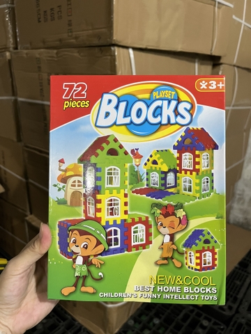 Xếp hình ngôi nhà 72pcs mã 1689