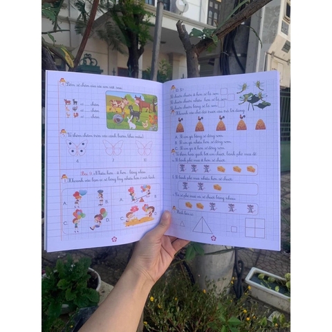 Vở ô ly bài tập toán và tiếng Việt tăng cường các lớp 1,2,3,4 (Giá bìa 60k/cuốn)