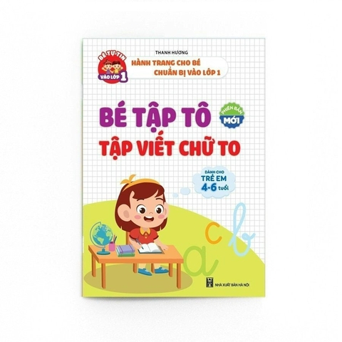 Bé tập tô tập viết chữ to