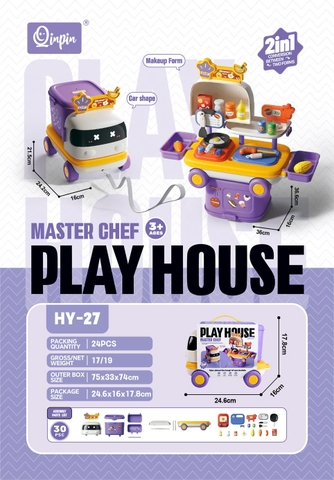 Ô tô 2in1 biến hình nấu ăn mã HY-27