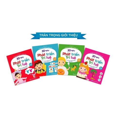 Bộ 4 cuốn 30 ngày phát triển trí tuệ 2-4 tuổi