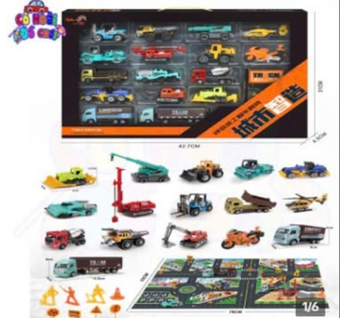 Set xe tổng hợp mã KX599-38 16pcs