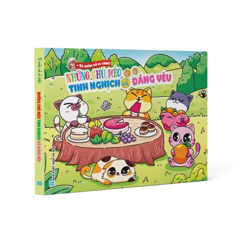 Tô màu xả Stress - Những chú mèo tinh nghịch và đáng yêu