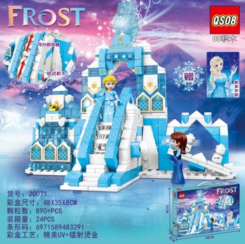 Bộ xếp hình lâu đài tuyết 890pcs mã 20071