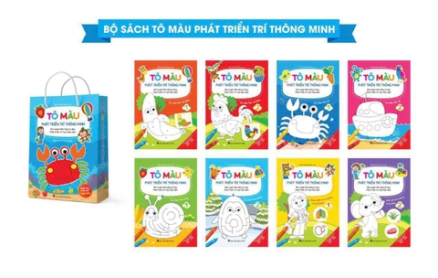 Tô màu phát triển trí thông minh, bộ 8 cuốn