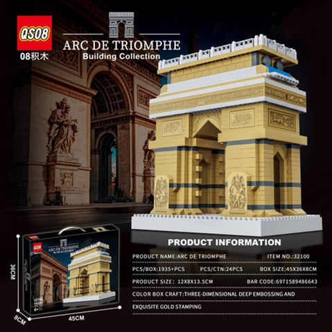 Bộ xếp hình Khải Hoàn Môn 1935pcs mã 32100