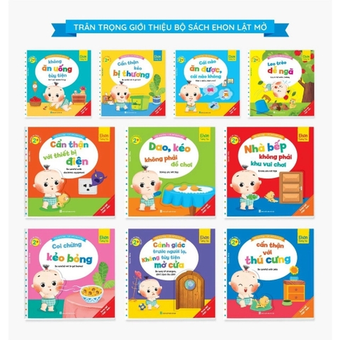 Bộ ehon tương tác lật mở song ngữ Anh - Việt 10 cuốn