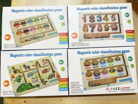 Mê cung từ tính(hình kem, số, khủng long, hộp kẹo) mã BQLMG