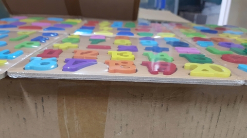 Bảng nổi mỏng số và hình khối sz 20*20