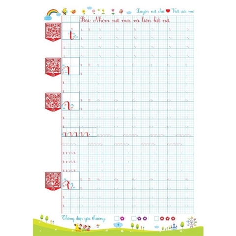 Cẩm nang luyện chữ đẹp cỡ nhỏ theo nhóm