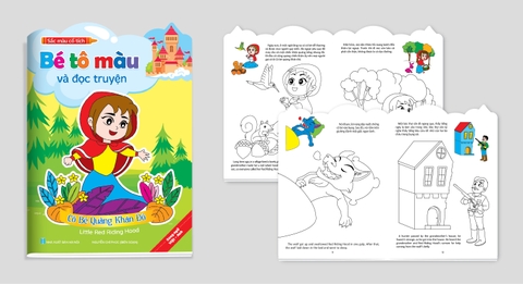 Bé tô màu và đọc truyện bộ 8 cuốn