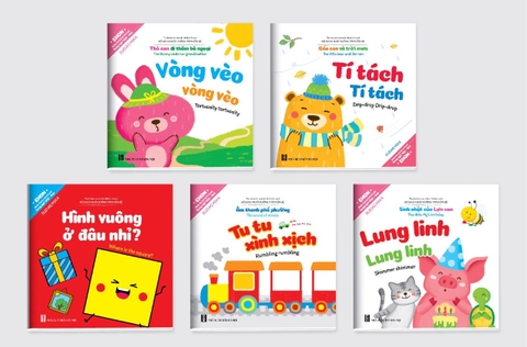 Bộ ehon kỹ năng sống song ngữ Thỏ Bông - Quét mã QR
