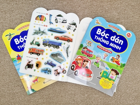 Set 6 cuốn sách bóc dán thông minh cho bé