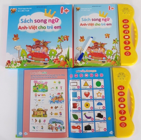 Sách quý song ngữ cho trẻ em Thanh Nga nút trong