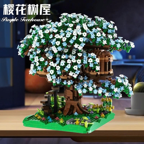 Bộ xếp hình cây hoa anh đào 2000pcs mã 32076