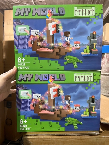 Bộ xếp hình Minecraft 132pcs mã 44128