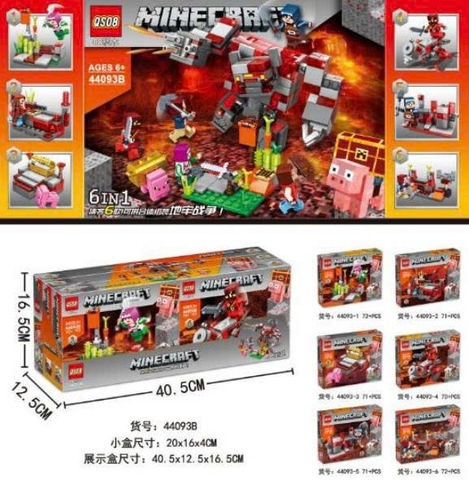Bộ xếp hình Minecraft mã 44093B ( Bán theo khay x 6 hộp)