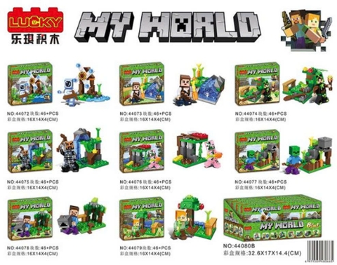 Bộ xếp hình Minecraft mã 44080B ( Bán theo khay x 8 hộp)