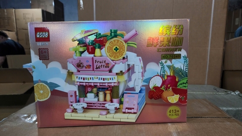 Bộ xếp hình cửa hàng nước ép cam 413pcs mã 70345