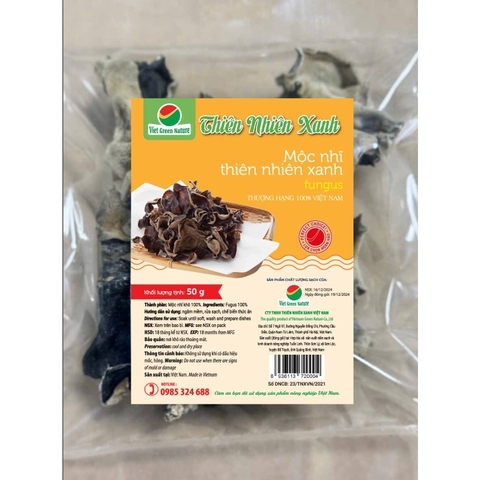 Mộc Nhĩ Thiên Nhiên Xanh 50 g