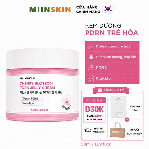 Kem Miinskin dạng thạch PDRN Hoa anh đào